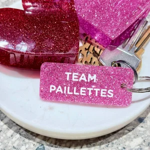 TEAM PAILLETTES  Porte-clés à paillettes