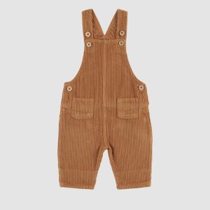 Salopette velours orange brun  – Emile et Ida