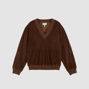 Sweat velours cacao – Emile et Ida